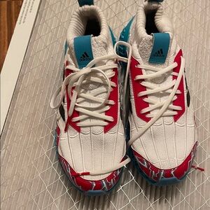 Adidas Kids Sneakers - White, Red, and Blue